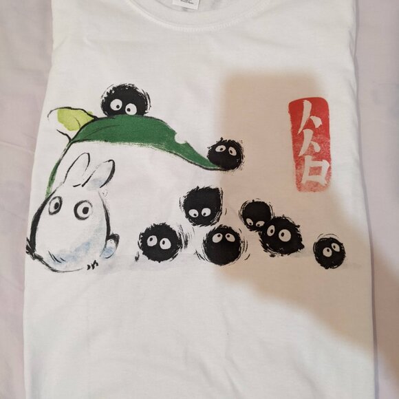 Studio Ghibli Soot sprites follow me custom printed shirt - Picture 4 of 4